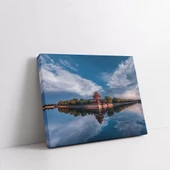 Yansıyan Göl Kalesi Kanvas Tablo thumbnail 1