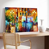 Yansıyan Gecenin Renkleri Kanvas Tablo thumbnail 2