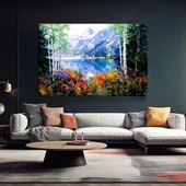 Dağ Yanı Bahçesi Kanvas Tablo thumbnail 1