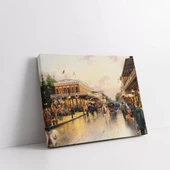 Canlı Şehir Yansımaları Kanvas Tablo thumbnail 1