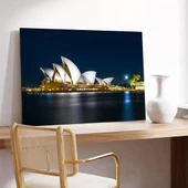 Opera Evi Gece Işıltısı Kanvas Tablo thumbnail 1