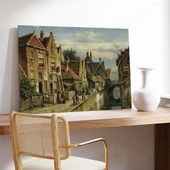 Köy Hayatının Sessizliği Kanvas Tablo thumbnail 2