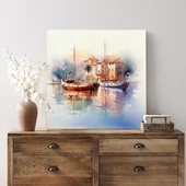 Rıhtımda Yansımalar Kanvas Tablo thumbnail 2