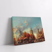 Sonbaharın Altın Şehri Kanvas Tablo thumbnail 1
