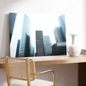 Gökdelenler Arasında Kanvas Tablo thumbnail 1