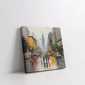 Yağmur Sonrası Caddeler Kanvas Tablo thumbnail 1