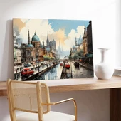 Tarihi Şehir Manzarası Kanvas Tablo thumbnail 2
