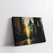 Şehrin Altın Saatleri Kanvas Tablo thumbnail 1