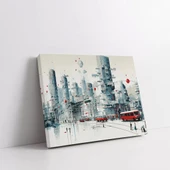 Modern Şehir Karmaşası Kanvas Tablo thumbnail 1