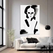 Düşüncenin Profili Kanvas Tablo thumbnail 1