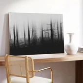 Sisli Orman Yolu Kanvas Tablo thumbnail 3