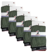 5 Adet Büyük Beden Redzone Likralı Boxer Haki - 4