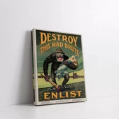 ''King Kong'' Vintage Kanvas Tablo thumbnail 2