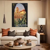 Palermo Vintage Kanvas Tablo - 1