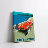 Mavi Sahil Yarışı Kanvas Tablo thumbnail 2