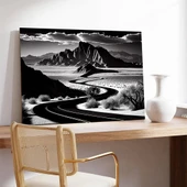 Tepeye Doğru Kanvas Tablo thumbnail 3