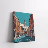 Venedik Sokağı Kanvas Tablo thumbnail 2