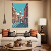 Venedik Sokağı Kanvas Tablo thumbnail 1