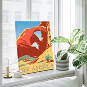 Amerika'nın Manzaraları Kanvas Tablo thumbnail 3