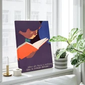 Kütüphane Köşesi Kanvas Tablo thumbnail 3