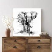 Fil Ailesi Kanvas Tablo thumbnail 3