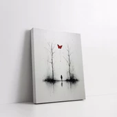 Şehirde Yağmur Kanvas Tablo thumbnail 2