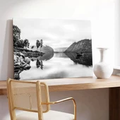 Yansımalı Göl Manzarası Kanvas Tablo thumbnail 3