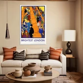 Renk Cümbüşü Londra Kanvas Tablo - 1