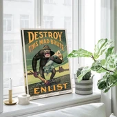 ''King Kong'' Vintage Kanvas Tablo thumbnail 3