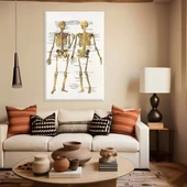 İskelet Anatomisi Kanvas Tablo thumbnail 1