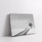 Yalnız Ağaç Kanvas Tablo thumbnail 2