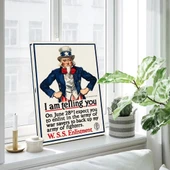 Uncle Sam Vintage Kanvas Tablo thumbnail 3