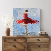 Kırmızı Tutku Kanvas Tablo thumbnail 2