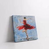 Kırmızı Tutku Kanvas Tablo thumbnail 3