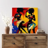 Etnik Dansçılar Kanvas Tablo thumbnail 2