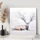 Yetişkin Geyik Kanvas Tablo thumbnail 3