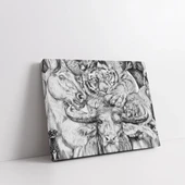 Ormanın Kraliyet Ailesi Kanvas Tablo thumbnail 2