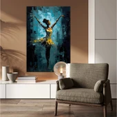 Altın Jazz Kanvas Tablo thumbnail 1