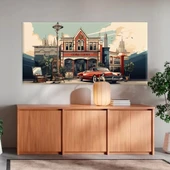 Şehir Silueti Kanvas Tablo thumbnail 1