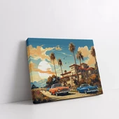 Günbatımı Bulvarı Kanvas Tablo thumbnail 2