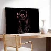 Death Note Kırmızı Kanvas Tablo thumbnail 3
