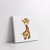 Uzun Boylu Zürafa Kanvas Tablo thumbnail 2