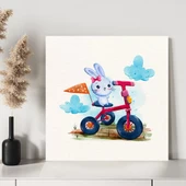 Yarışçı Tavşan Kanvas Tablo thumbnail 3