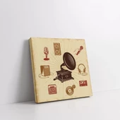 Vintage Müzik Kanvas Tablo thumbnail 2