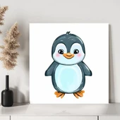 Neşeli Penguen Kanvas Tablo thumbnail 2