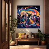 Kozmik Dans Kanvas Tablo thumbnail 1