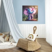 Neşeli Fil Kanvas Tablo thumbnail 1