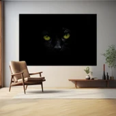 Gizemli Kedi Kanvas Tablo thumbnail 1