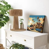 Günbatımı Bulvarı Kanvas Tablo thumbnail 3