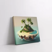 Tropik Ada Kanvas Tablo thumbnail 2